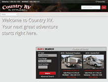 Tablet Screenshot of countryrv.net